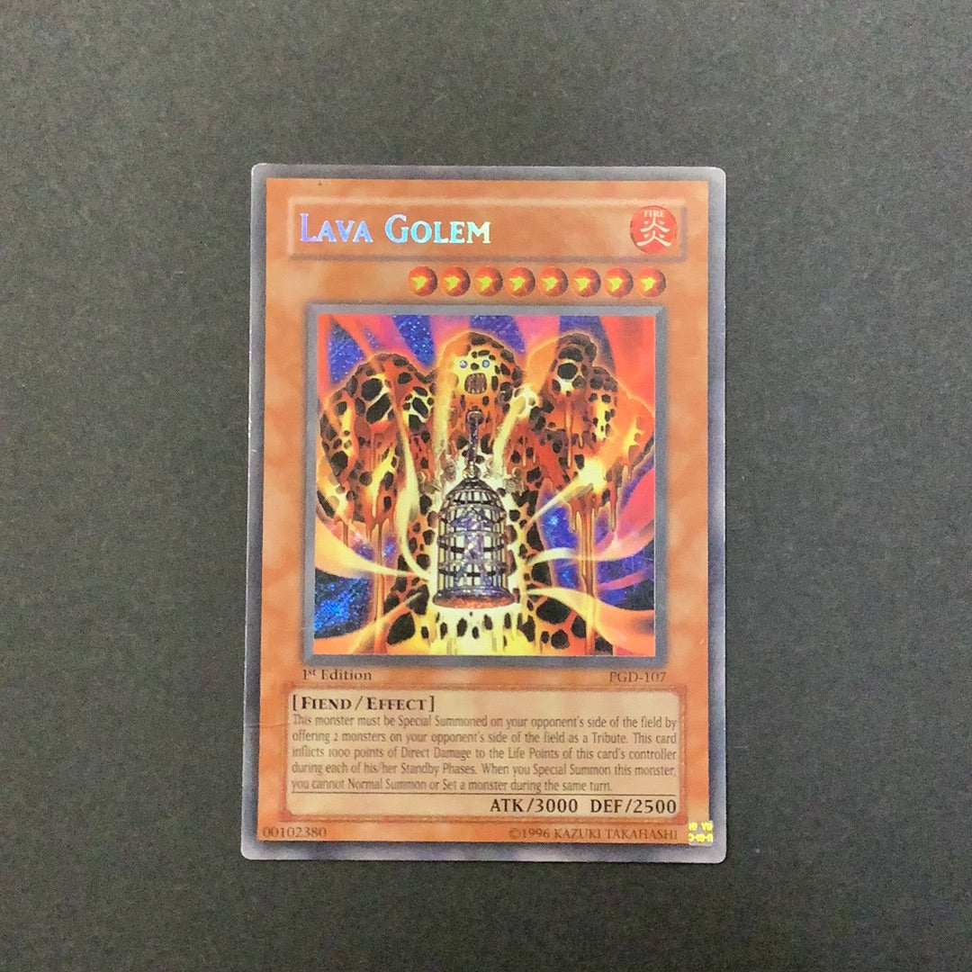 Yu-Gi-Oh Pharaonic Guardian - Lava Golem - PGD-107*U - Used Secret Rar