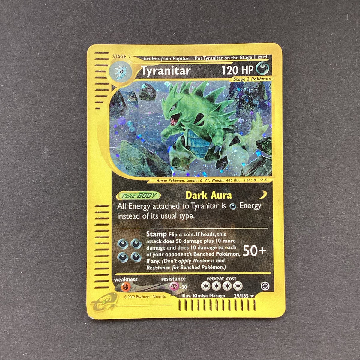 Pokemon hot Tyranitar Holo 29/165