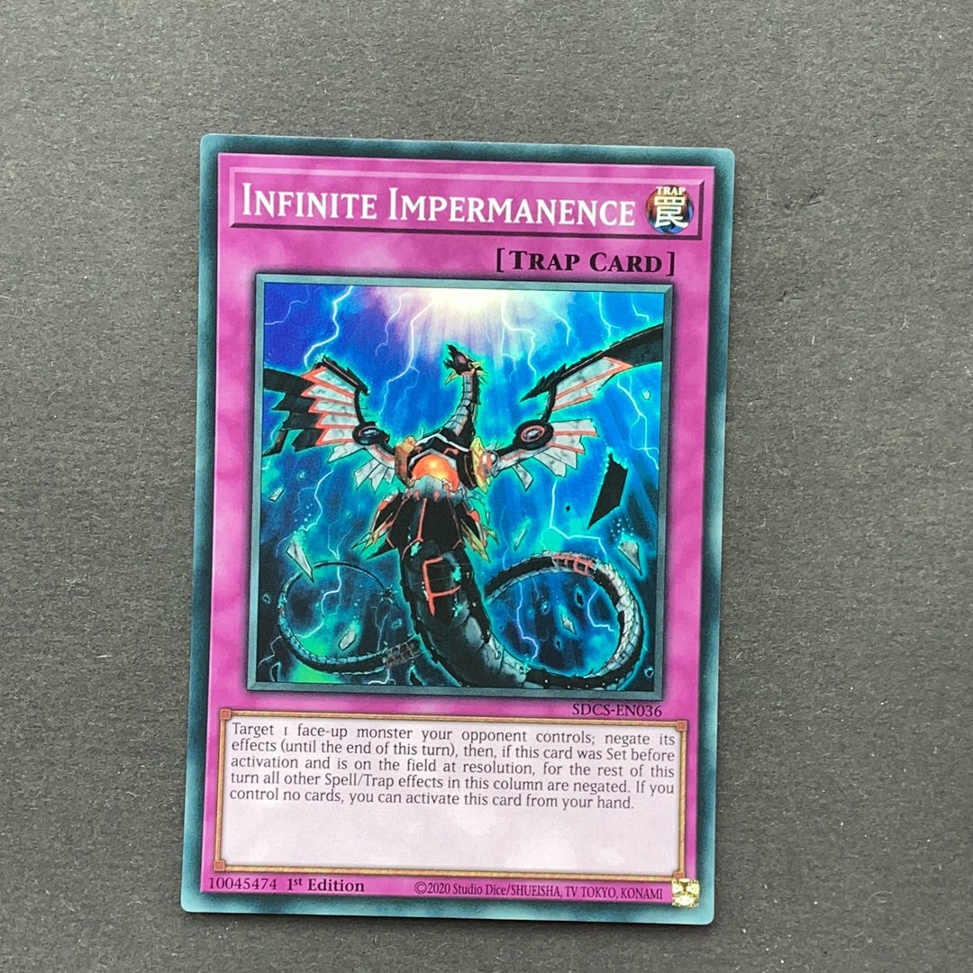 Yu-Gi-Oh! Infinite Impermanence SDCS-EN036 1st edition Super Rare Used